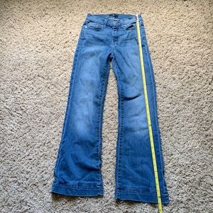 Size 24, 7 for all Mankind, bootcut jeans